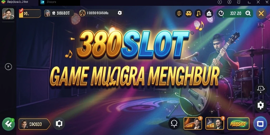 Tampilan menarik dari gameplay 380SLOT yang penuh musik.