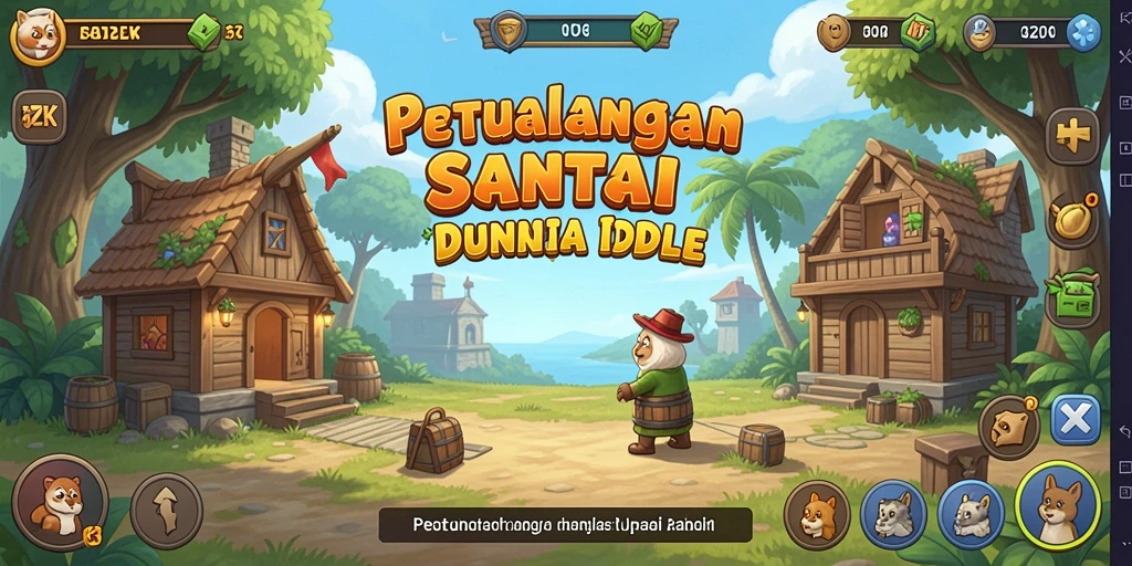 Tangkapan layar utama 5ZK menampilkan gameplay santai yang menarik.