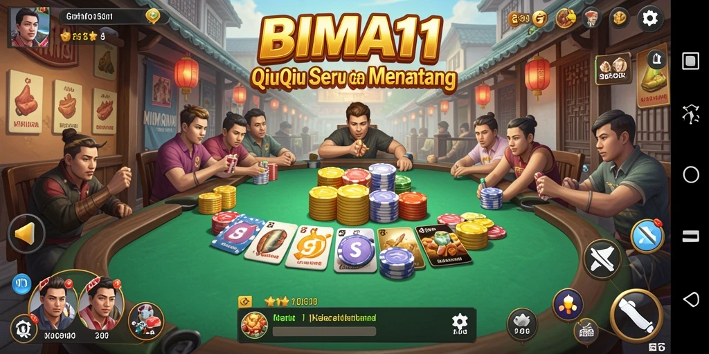 Tampilan gameplay QiuQiu yang seru di BIMA11.