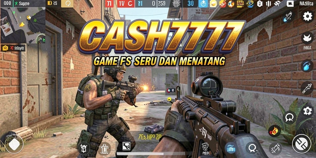 Tampilan gameplay seru dari CASH777 saat pertempuran sengit.