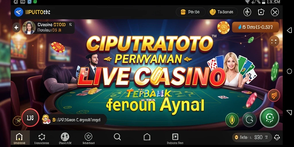 Tampilan gameplay menarik dan interaktif dari CIPUTRATOTO Live Casino.
