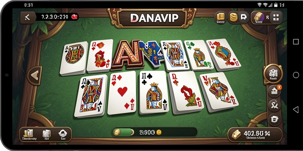 Screenshot utama menunjukkan tampilan seru gameplay Domino.