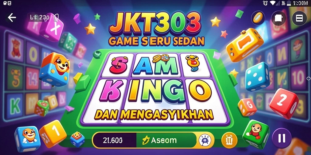 Tampilan gameplay Bingo yang menarik dan interaktif di JKT303.