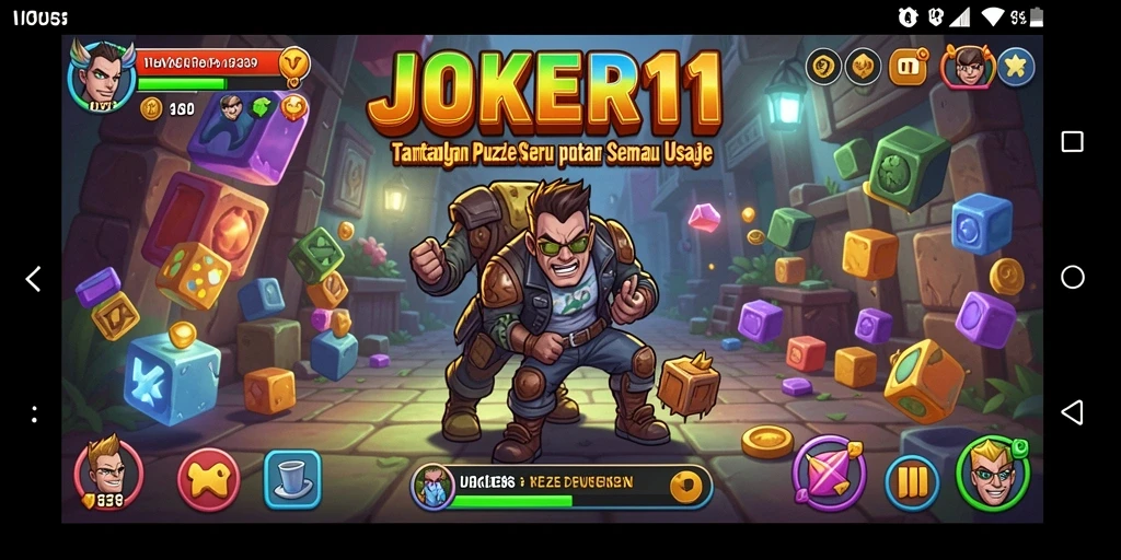 Tampilan gameplay <strong>JOKER11</strong> yang menarik dan penuh tantangan Puzzle.