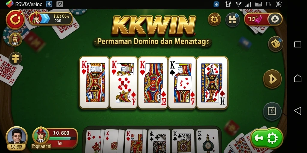 Tampilan gameplay seru dalam KKWIN dengan teman-teman.