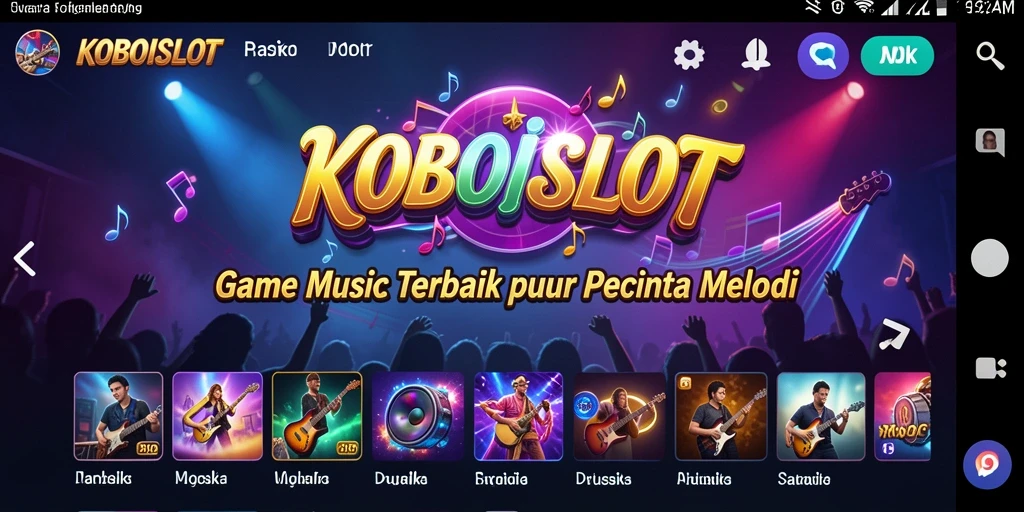 Screenshot gameplay KOBOISLOT menampilkan antarmuka yang menarik dan interaktif.