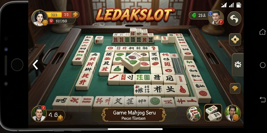 Tangkapan layar LEDAKSLOT menampilkan gameplay Mahjong yang menarik dan menantang.