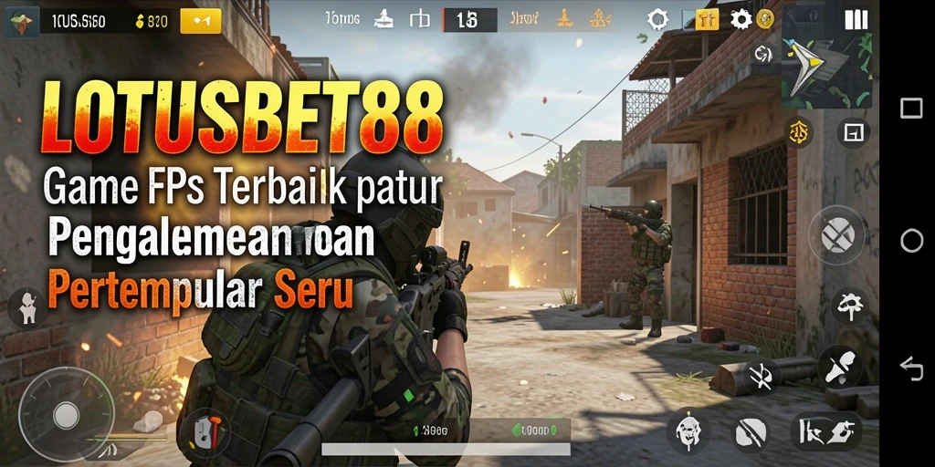 Tangkapan layar gameplay LOTUSBET88 menampilkan aksi pertempuran yang seru.