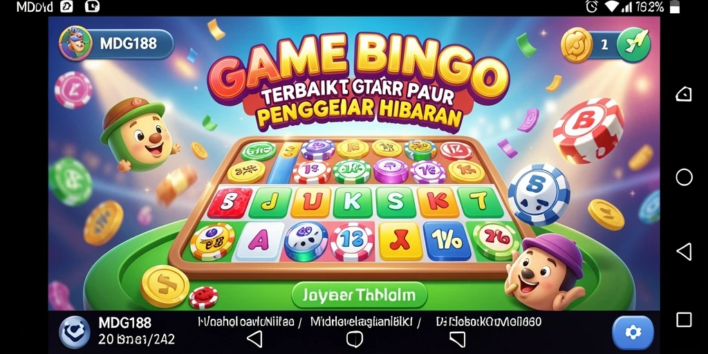 Screenshot gameplay MDG188 menampilkan keseruan bermain Bingo dengan teman.