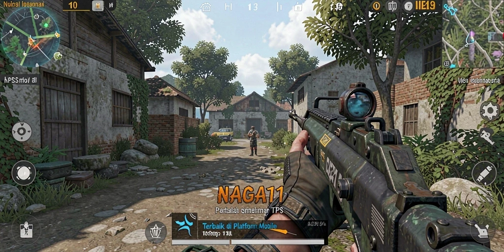 Tangkapan layar gameplay menampilkan aksi TPS yang mendebarkan dalam NAGA11.