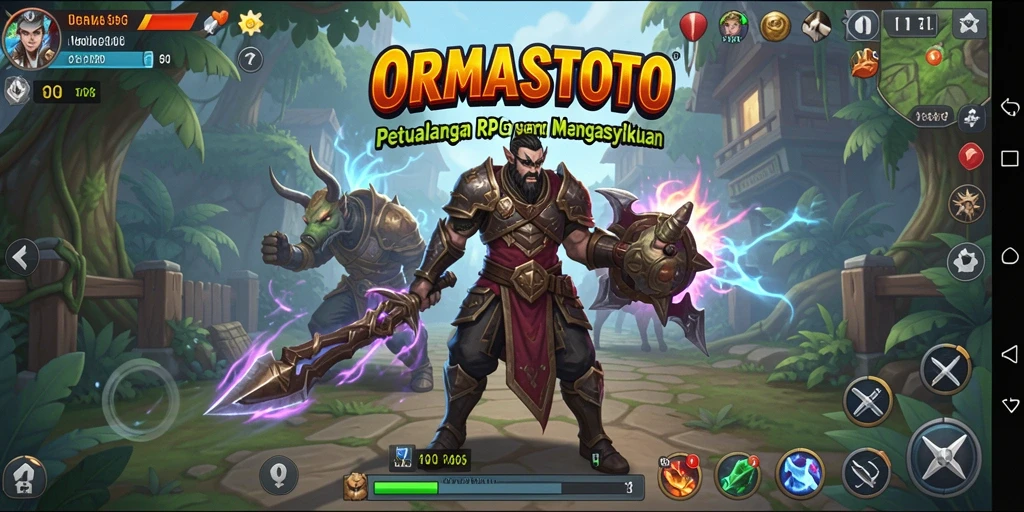 Tampilan gameplay RPG yang menarik dan penuh aksi.