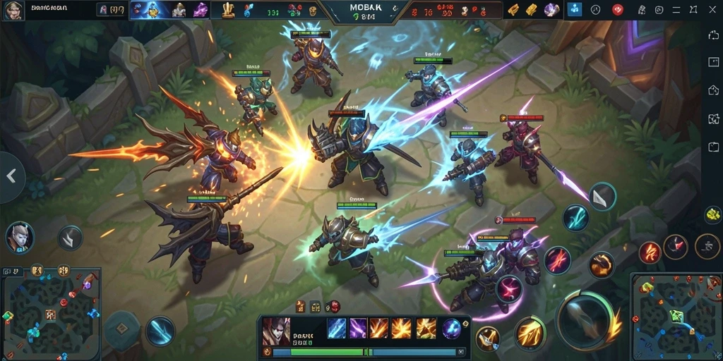 Tangkapan layar gameplay PP7 dengan aksi pertempuran epik.