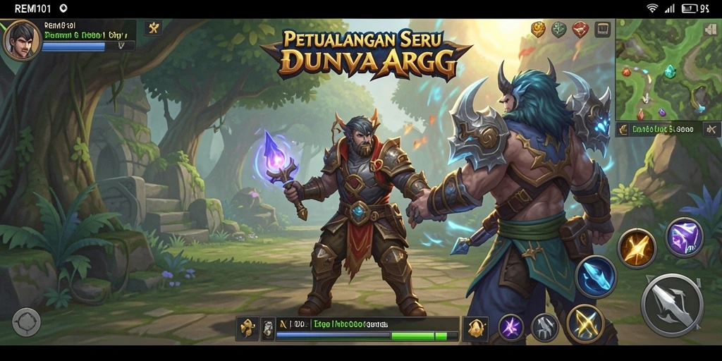 Screenshot menampilkan aksi pertarungan sengit di dunia ARPG.