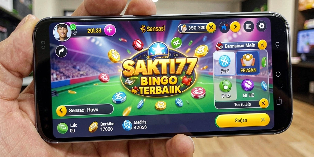 Menampilkan gameplay seru dari SAKTI77 dalam permainan Bingo.