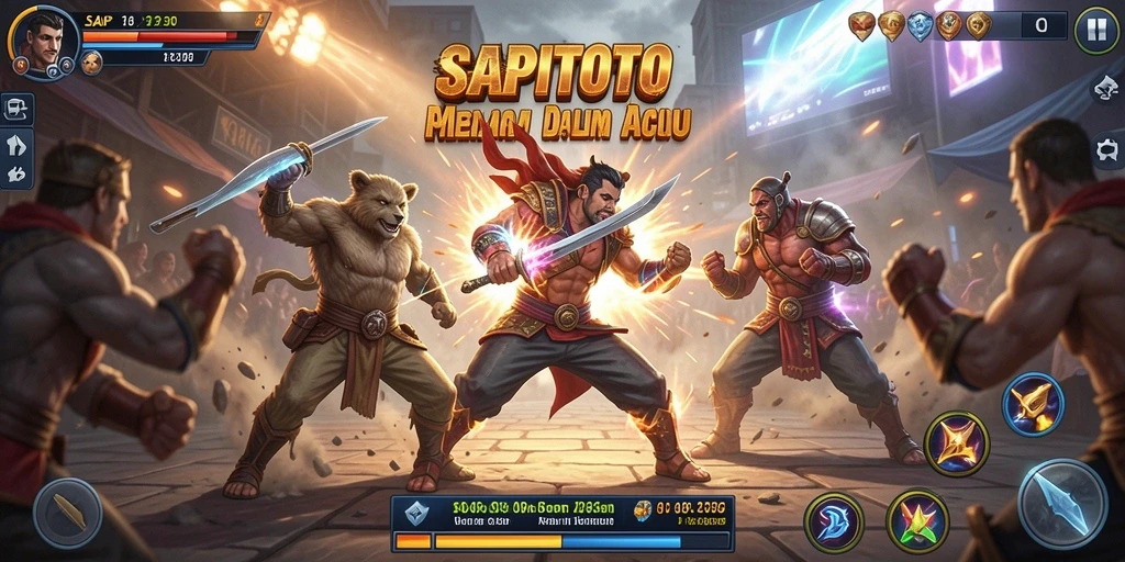 Tampilan menarik dari gameplay aksi SAPITOTO yang menegangkan.