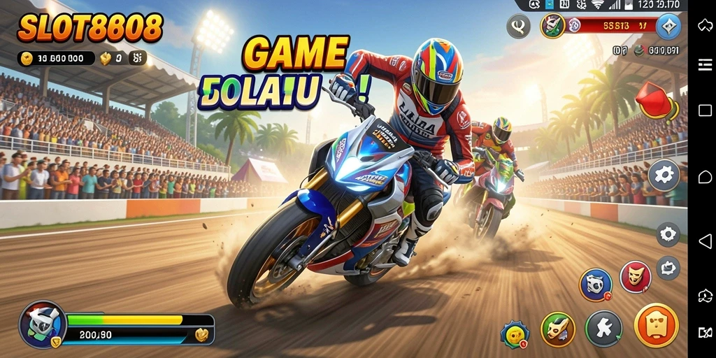 Tampilan gameplay seru dari SLOT8808 dengan kecepatan tinggi.