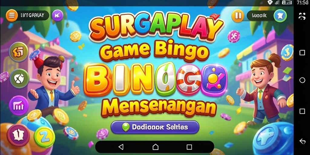 Screenshot gameplay SURGAPLAY menampilkan suasana Bingo yang seru.