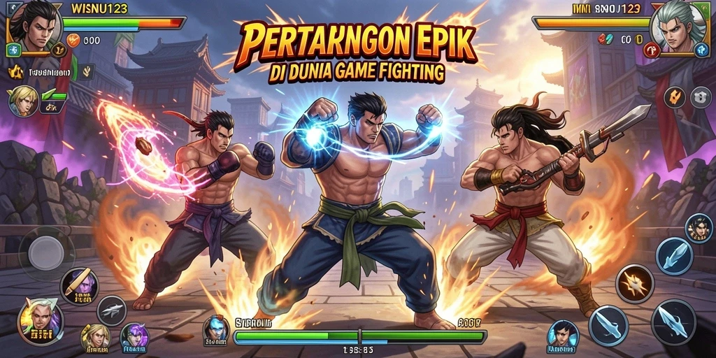 Tampilan menakjubkan dari pertarungan intens dalam WISNU123.