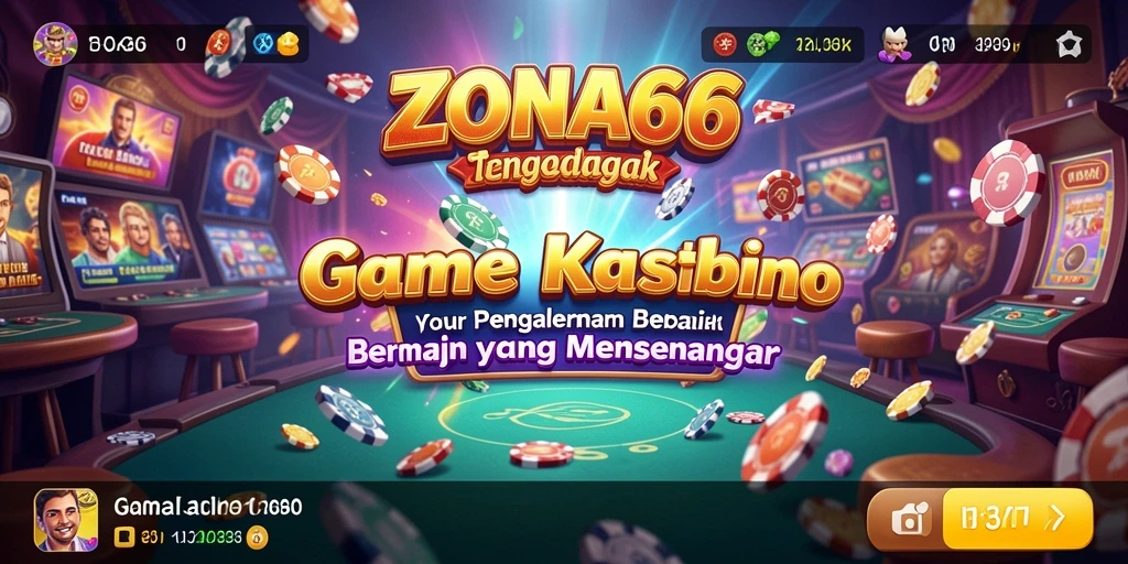 Tampilan gameplay ZONA66 yang memukau dan interaktif dalam permainan Kasino.